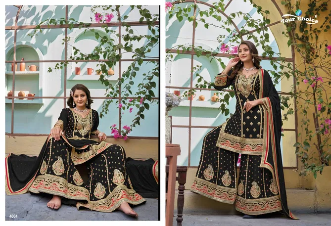 Olive By Your Choice Heavy Wedding Wear Sharara Readymade Suits Wholesale Market In Surat